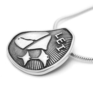 Sterling Silver Lady Elliot Island Necklace by World Treasure Designs