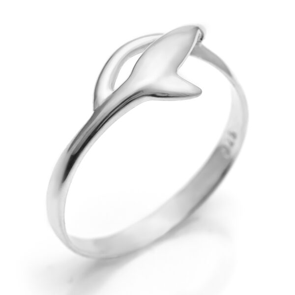 Silver Shark Tail Ring by World Treasure Designs