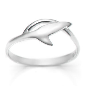 Silver Shark Tail Ring "Stop Shark Finning" by World Treasure Designs