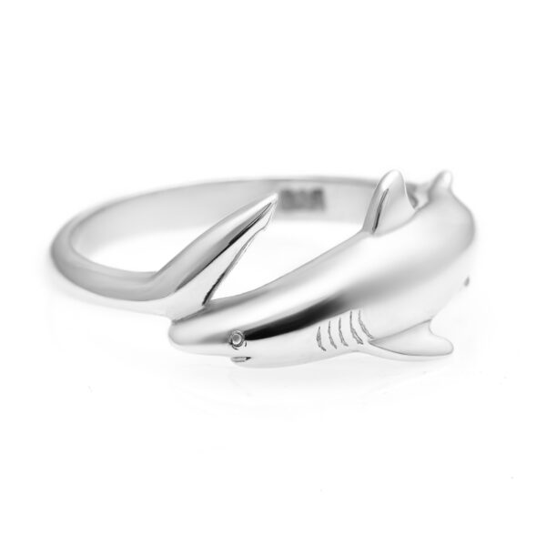 Reef Shark Ring Sterling Silver by World Treasure Designs