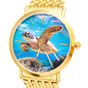 Ocean Watch Sea Turtle Watch Yellow Gold by World Treasure Designs