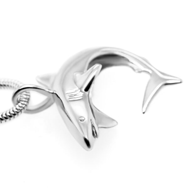 Reef Shark Necklace Jewellery Sterling Silver by World Treasure Designs