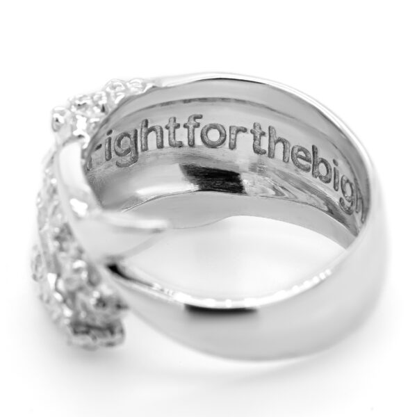 Silver Fight for the Bight Southern Right Whale Ring by World Treasure Designs