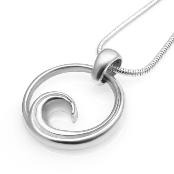 Sterling Silver Wave Necklace by World Treasure Designs