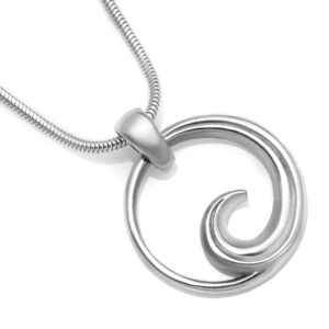 Wave Necklace in Sterling Silver by World Treasure Designs