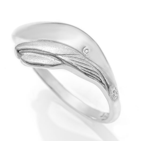 Baby Humpback Whale Ring in Sterling Silver by World Treasure Designs