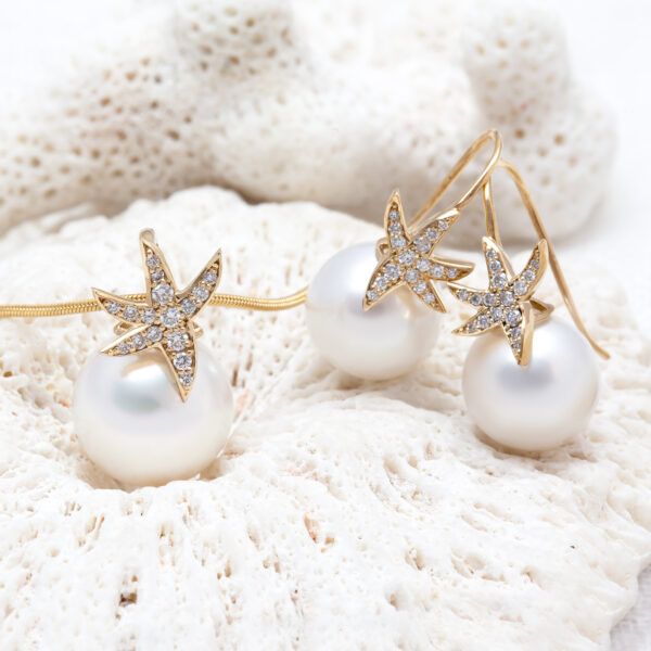 South Sea Pearl Starfish Gold Jewellery Collection by World Treasure Designs