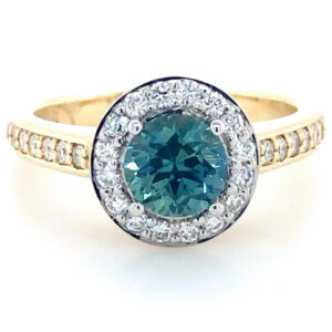 Aqua sapphire hot sale engagement rings