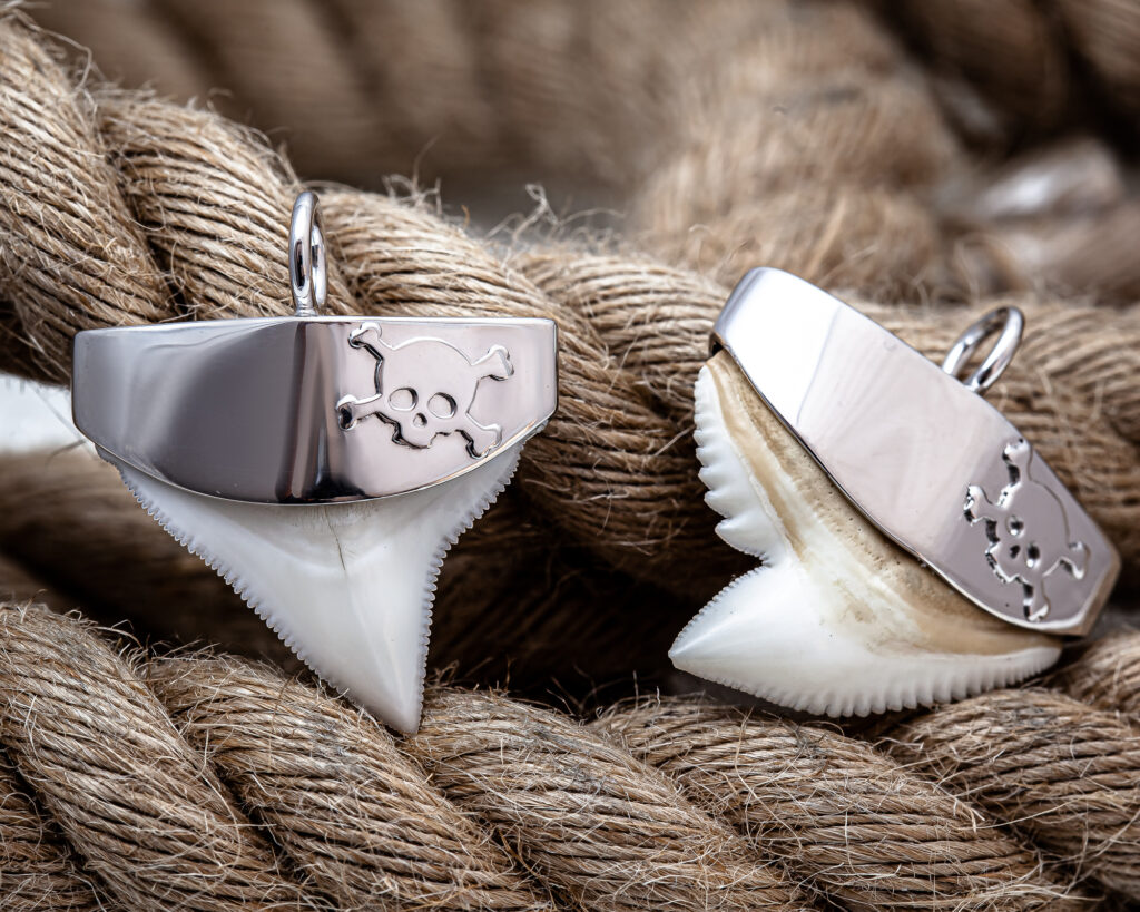 Custom Shark Tooth Pendants Youngbloods by World Treasure Designs