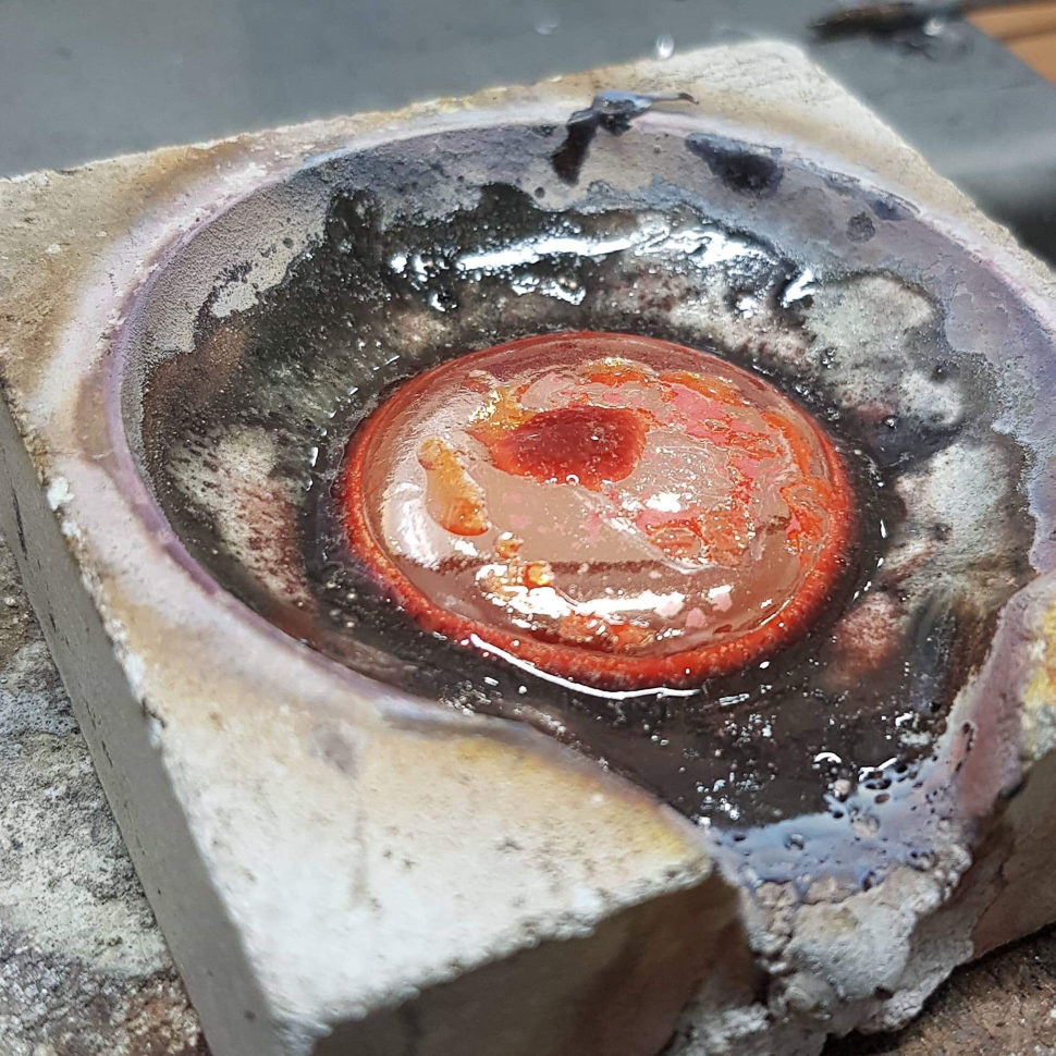 Jewellery Making Gold Melted Down