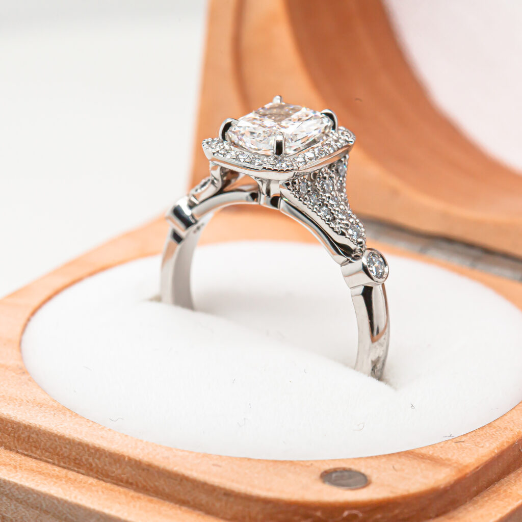 Platinum Diamond Ring Custom Design by Jewellers Hervey Bay