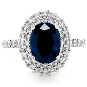 cartier blue sapphire ring