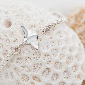 Manta Ray Charm Bracelet/Anklet in Silver by World Treasure Designs