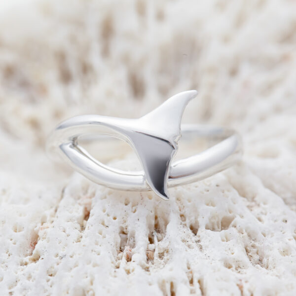 Ocean Jewellery Dolphin Tail Ring by World Treasure Designs