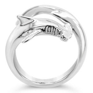 Hammerhead Shark Ring in Sterling Silver by World Treasure Designs