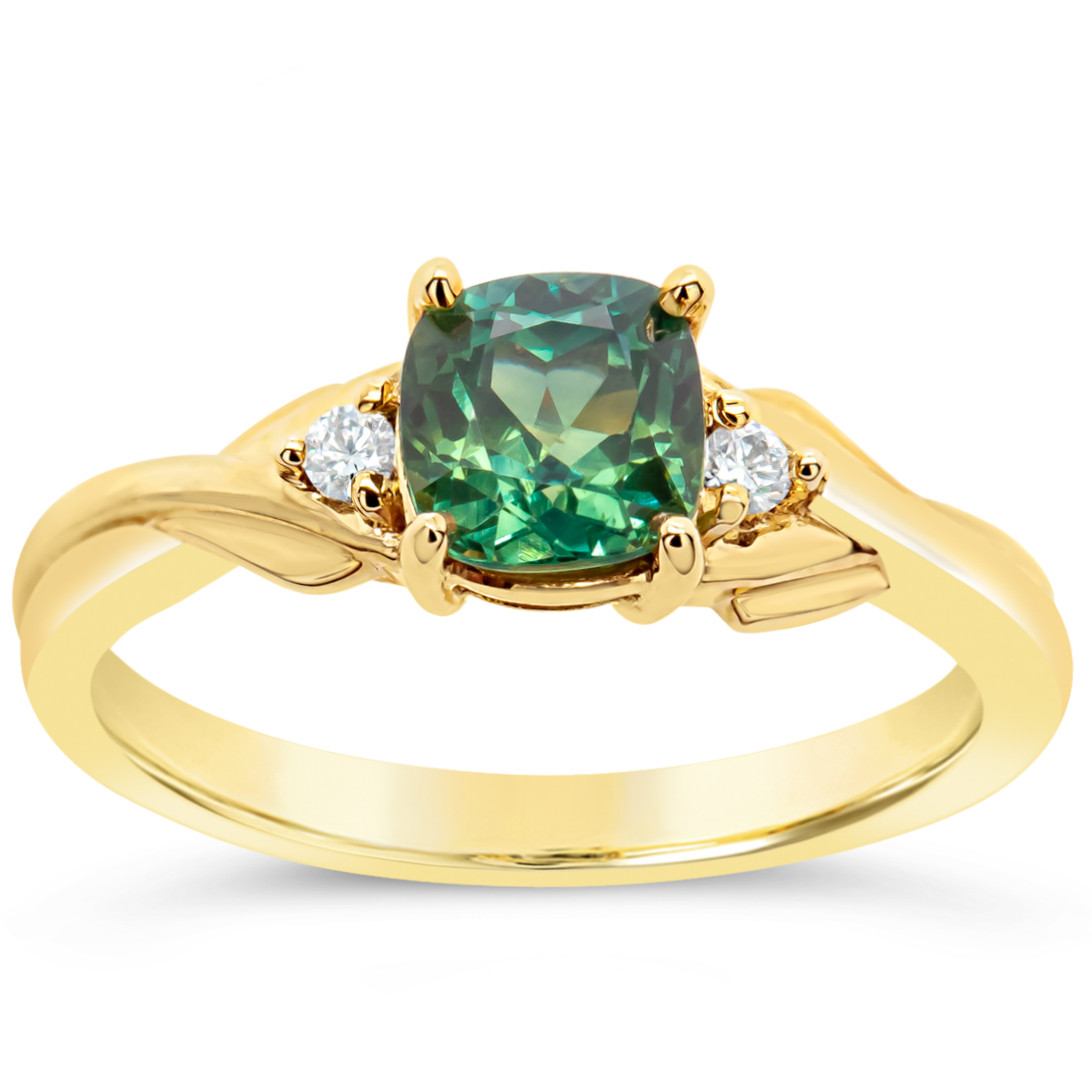 Green stone 2025 ring design