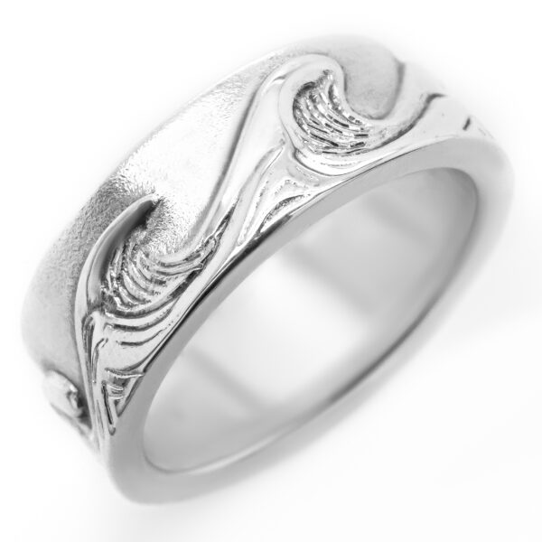 Endless Wave Ring Ocean Ring in Sterling Silver by World Treasure Designs