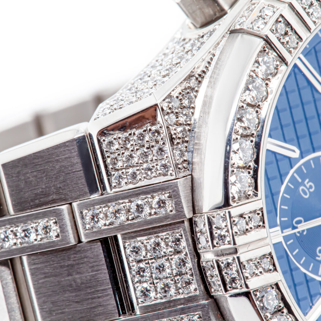 Diamond Set Stainless Steel Watch by World Treasure Designs