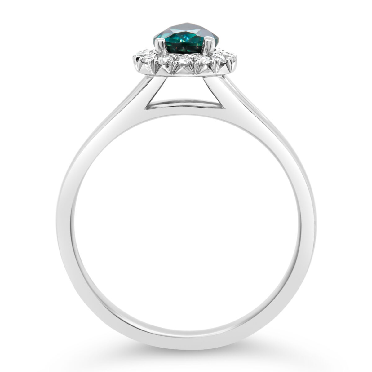 Celeste | Australian Teal Sapphire Ring - World Treasure Designs