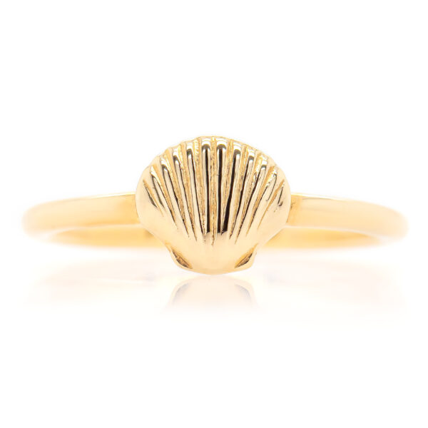Seashell Ring in Gold by World Treasure Designs