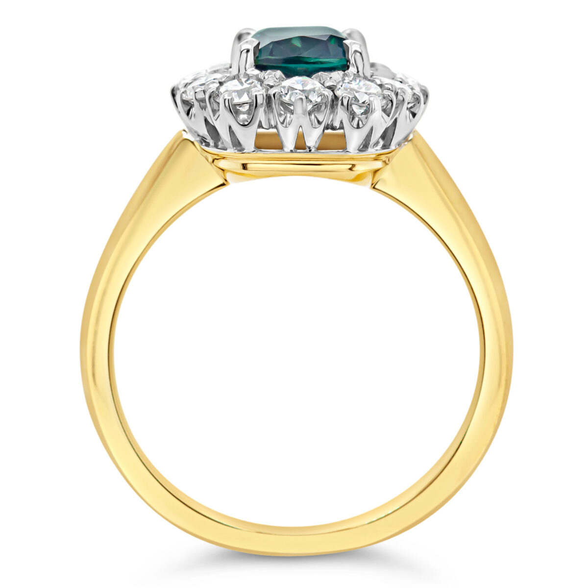 Hazel | Australian Blue-Teal Sapphire Ring - World Treasure Designs