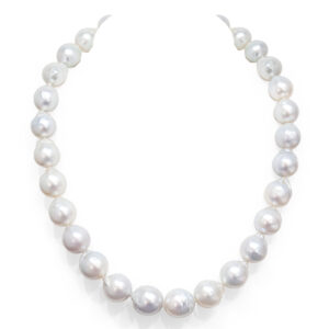String of Australian South Sea Pearls with White Gold Hidden Clasp by World Treasure Designs