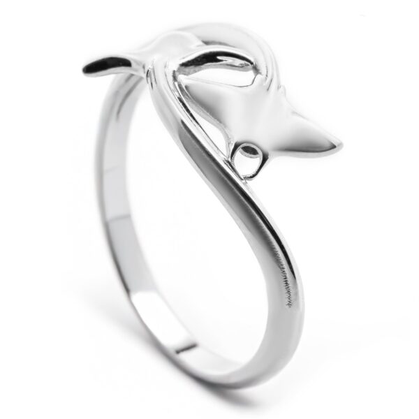 Double Manta Ray Ring in Sterling Silver by World Treasure Designs