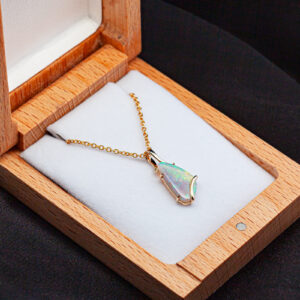 Avani | Australian Semi-Black Opal Necklace - Image 5